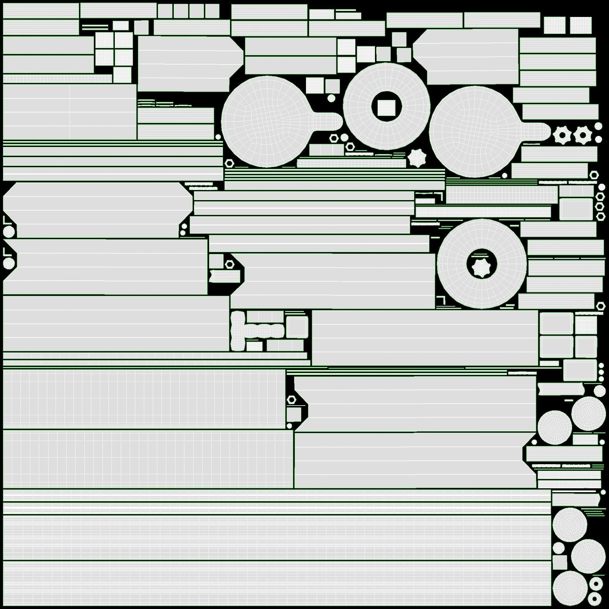 Popcorn Vintage Cart on Wheels - Game-Ready 3D Model - View 13