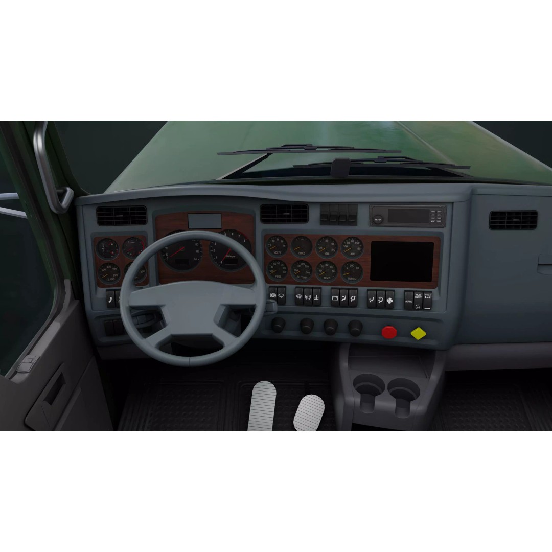 Truck 07 Log Trailer 3D Model – Low Poly PBR Game Asset, FBX - View 29