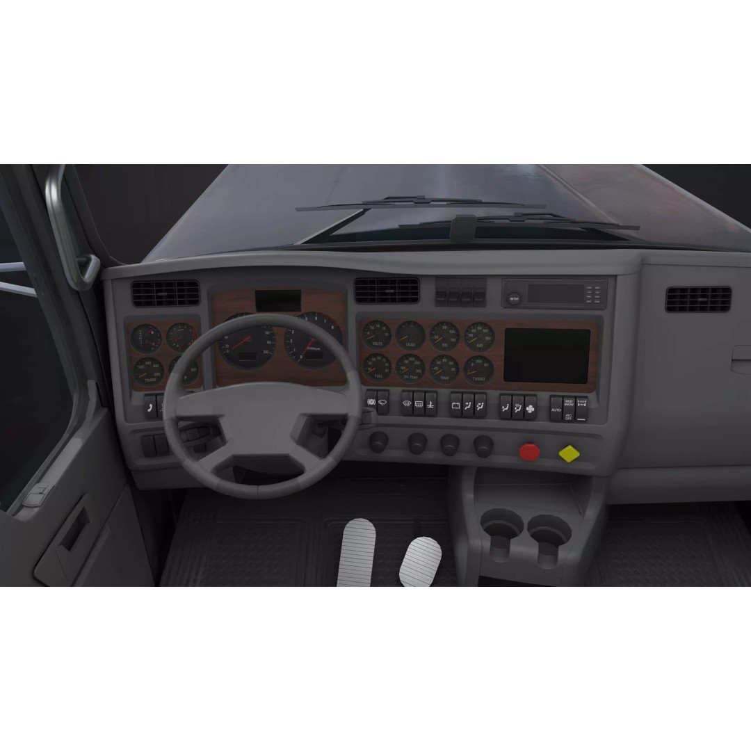 Truck 07 Log Trailer 3D Model – Low Poly PBR Game Asset, FBX - View 30