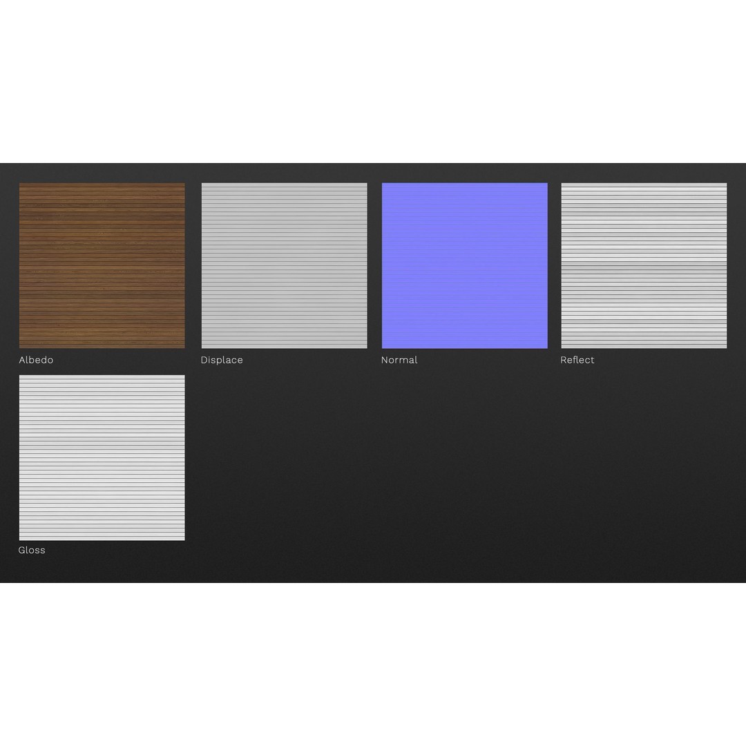 Siberian Larch 3D Model – Glossy Wood Texture, PBR Formats - View 6