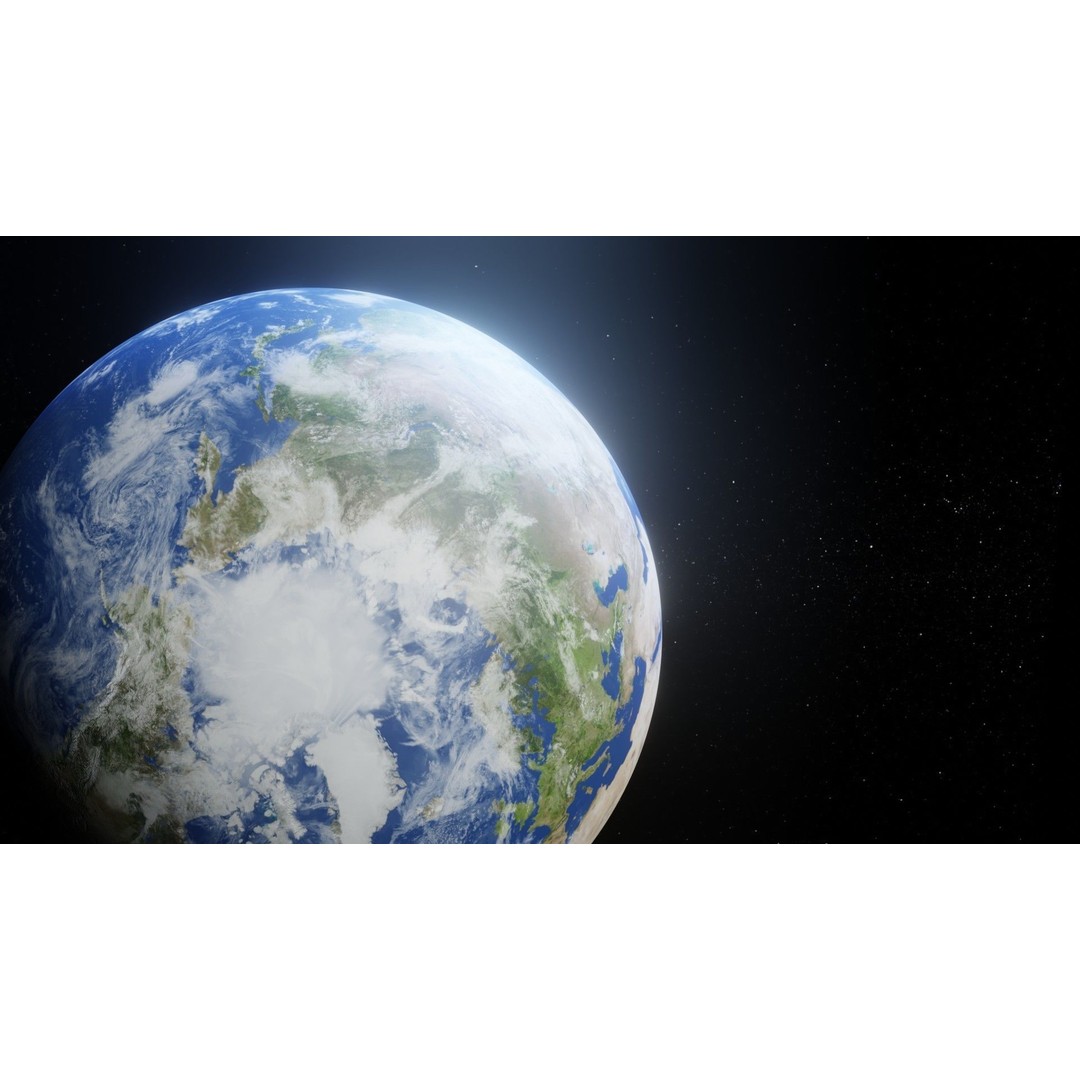 Photorealistic Earth 3D Model – Low Poly, 8k Textures, FBX, Blender