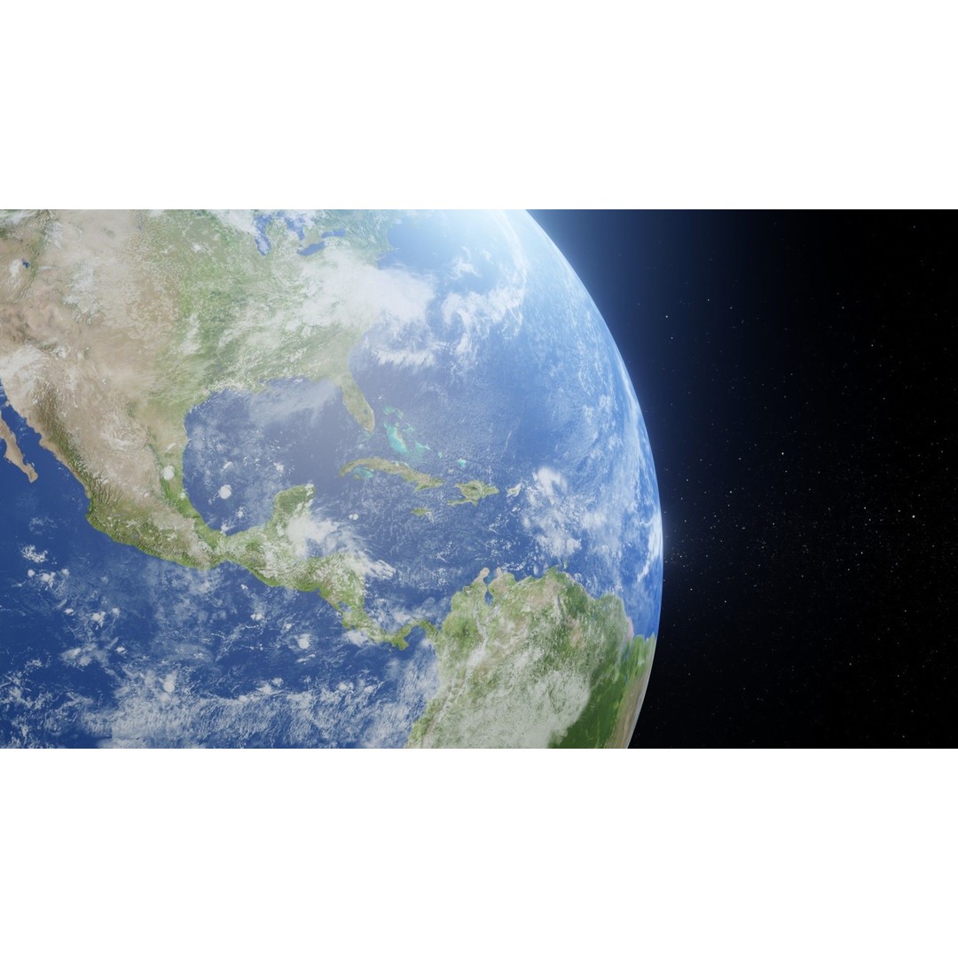 Photorealistic Earth 3D Model – Low Poly, 8k Textures, FBX, Blender - View 11