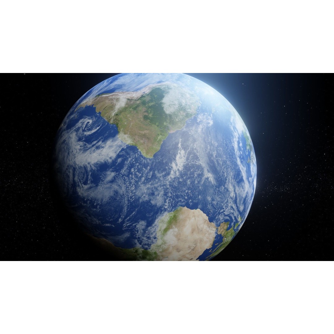 Photorealistic Earth 3D Model – Low Poly, 8k Textures, FBX, Blender - View 12