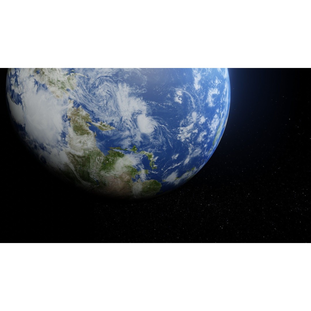 Photorealistic Earth 3D Model – Low Poly, 8k Textures, FBX, Blender - View 13