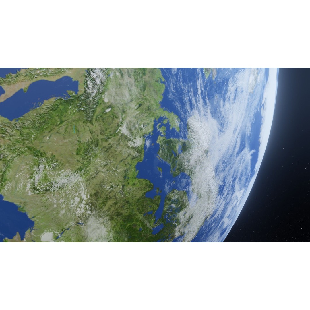 Photorealistic Earth 3D Model – Low Poly, 8k Textures, FBX, Blender - View 14