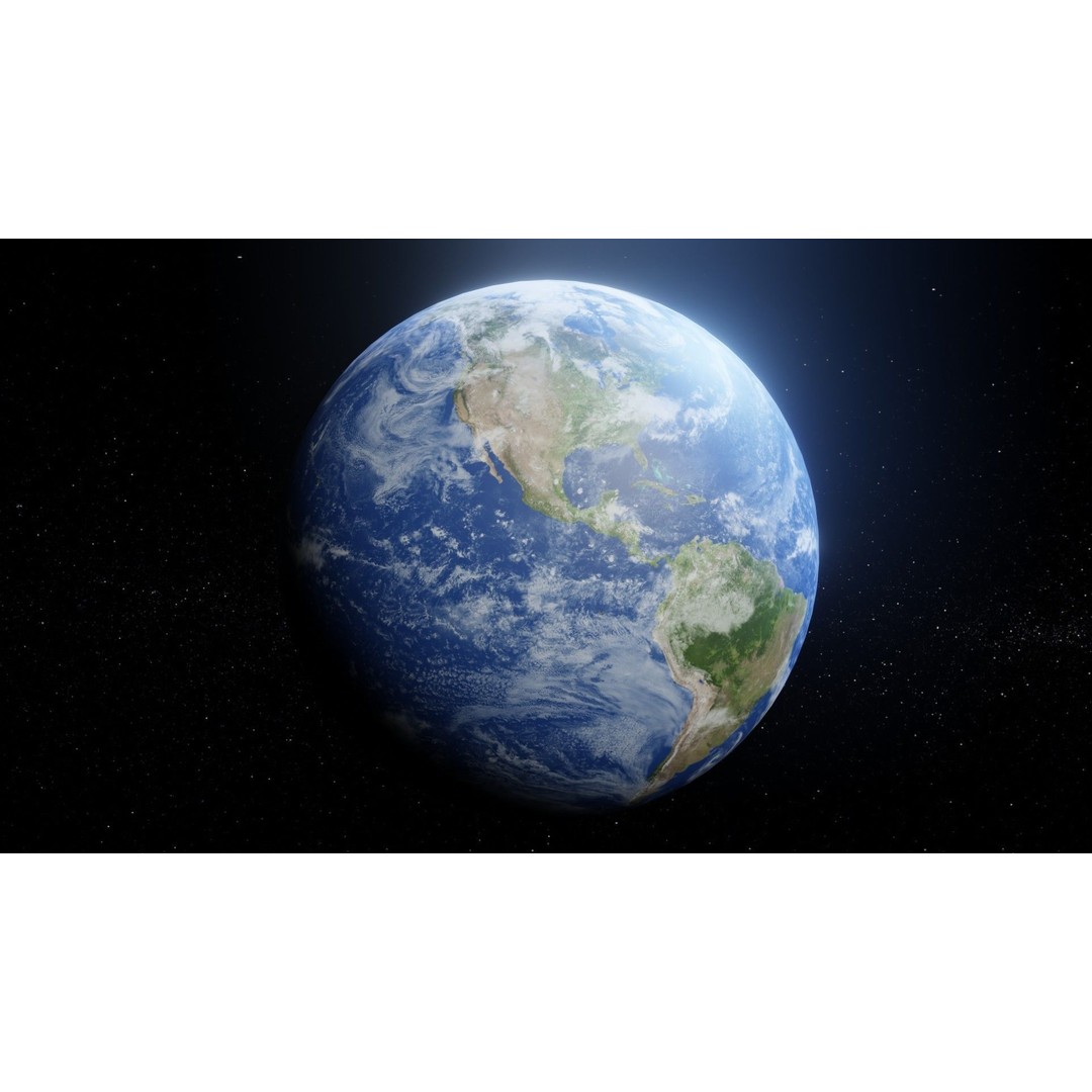 Photorealistic Earth 3D Model – Low Poly, 8k Textures, FBX, Blender - View 15