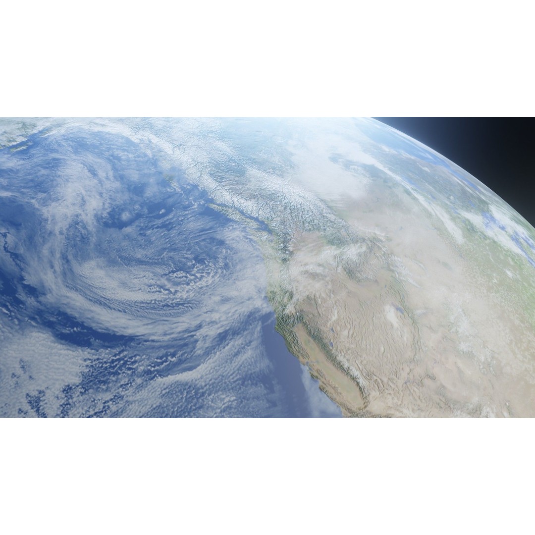 Photorealistic Earth 3D Model – Low Poly, 8k Textures, FBX, Blender - View 16
