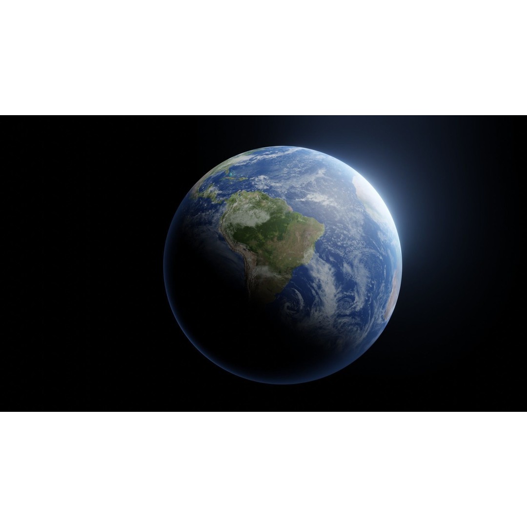 Photorealistic Earth 3D Model – Low Poly, 8k Textures, FBX, Blender - View 19