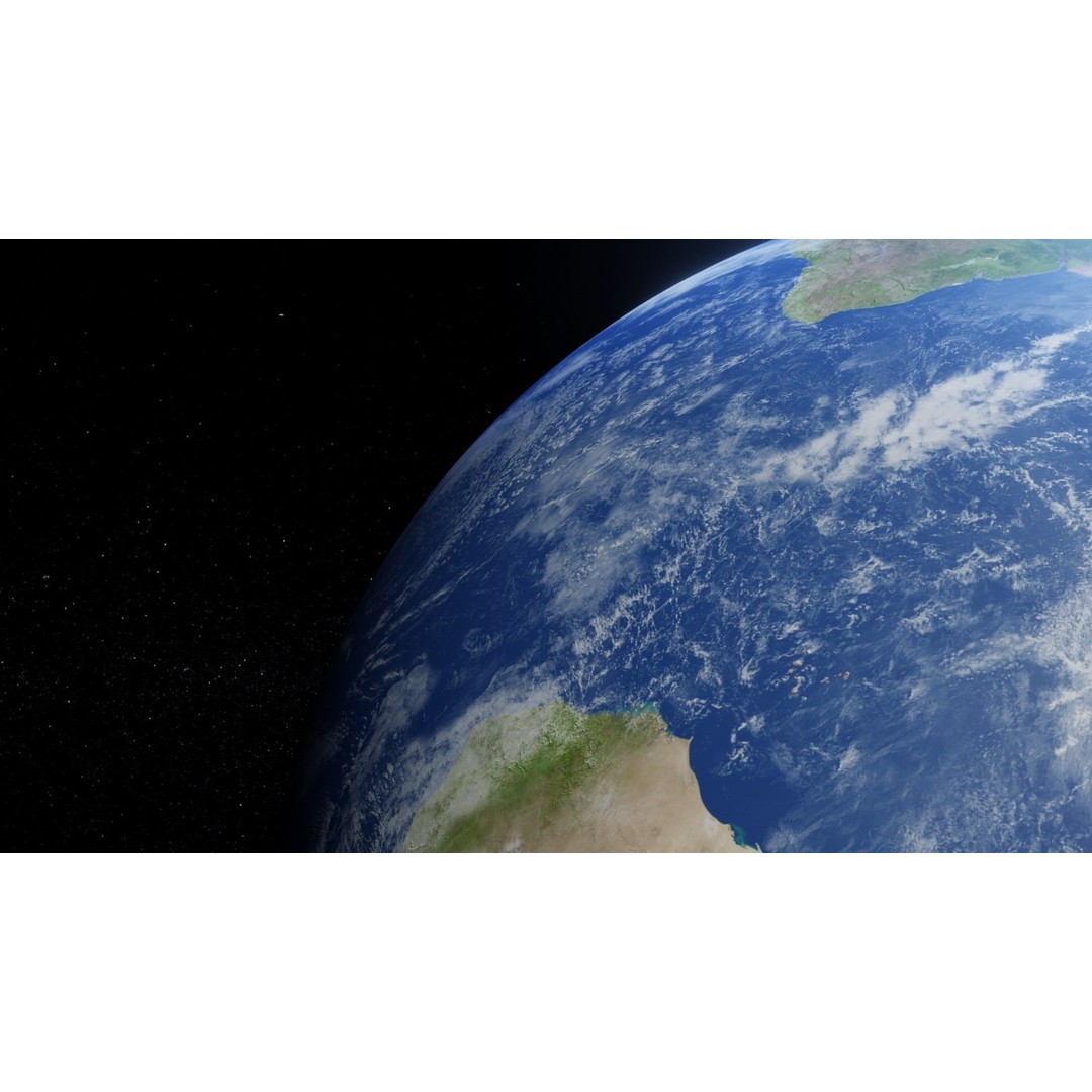 Photorealistic Earth 3D Model – Low Poly, 8k Textures, FBX, Blender - View 3