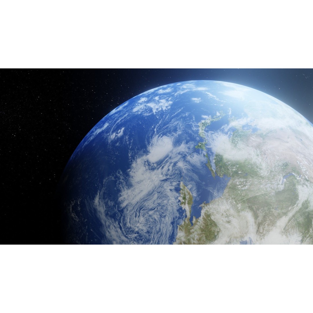 Photorealistic Earth 3D Model – Low Poly, 8k Textures, FBX, Blender - View 4