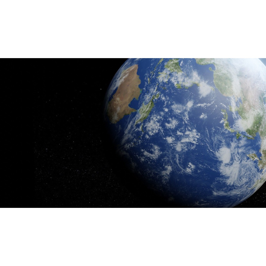 Photorealistic Earth 3D Model – Low Poly, 8k Textures, FBX, Blender - View 8