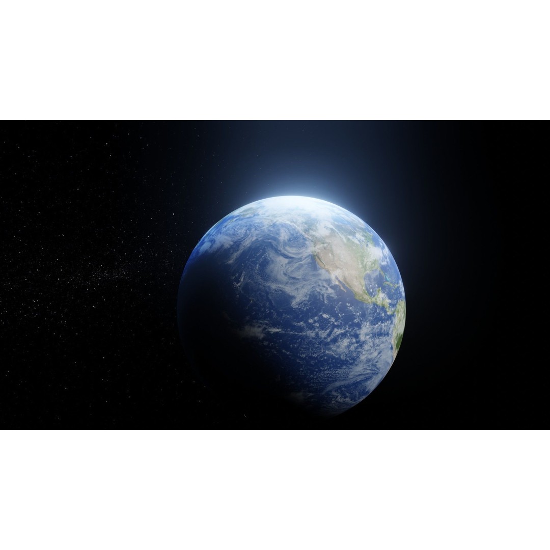 Photorealistic Earth 3D Model – Low Poly, 8k Textures, FBX, Blender - View 9