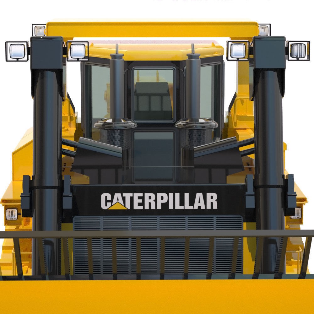 Bulldozer Cat D11 3D Model – High-Detail Industrial Vehicle, PBR
