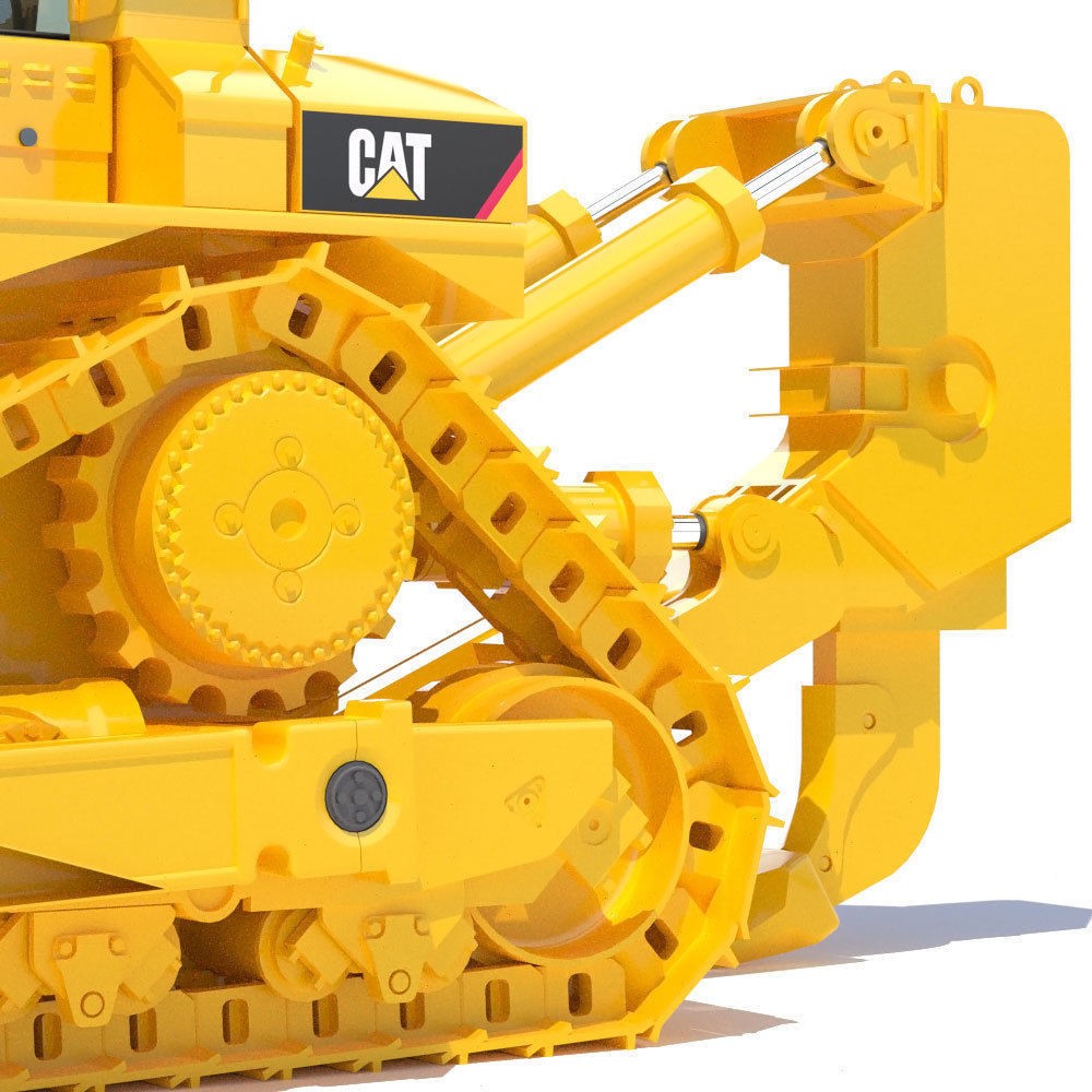 Bulldozer Cat D11 3D Model – High-Detail Industrial Vehicle, PBR - View 14