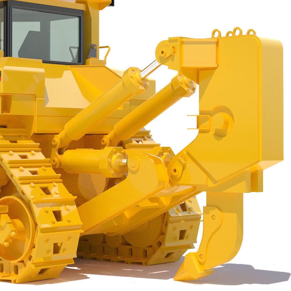 Bulldozer Cat D11 3D Model – High-Detail Industrial Vehicle, PBR - View 15