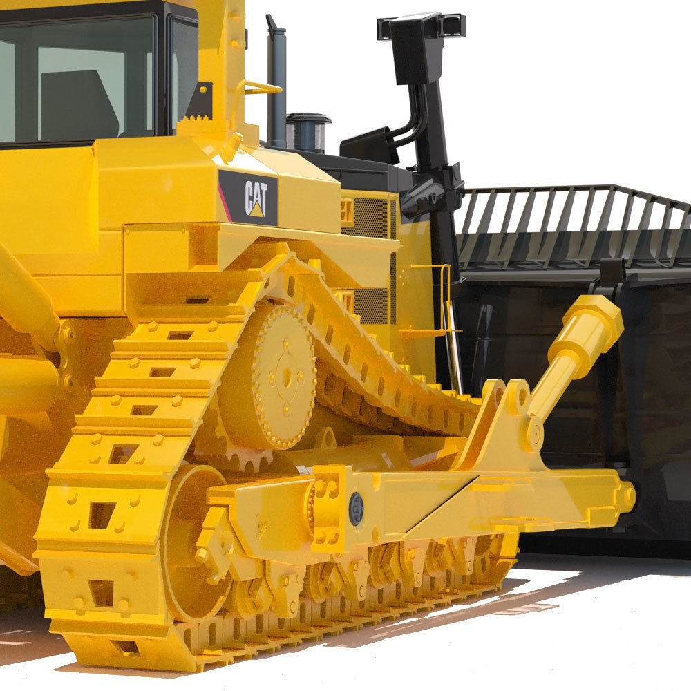 Bulldozer Cat D11 3D Model – High-Detail Industrial Vehicle, PBR - View 16