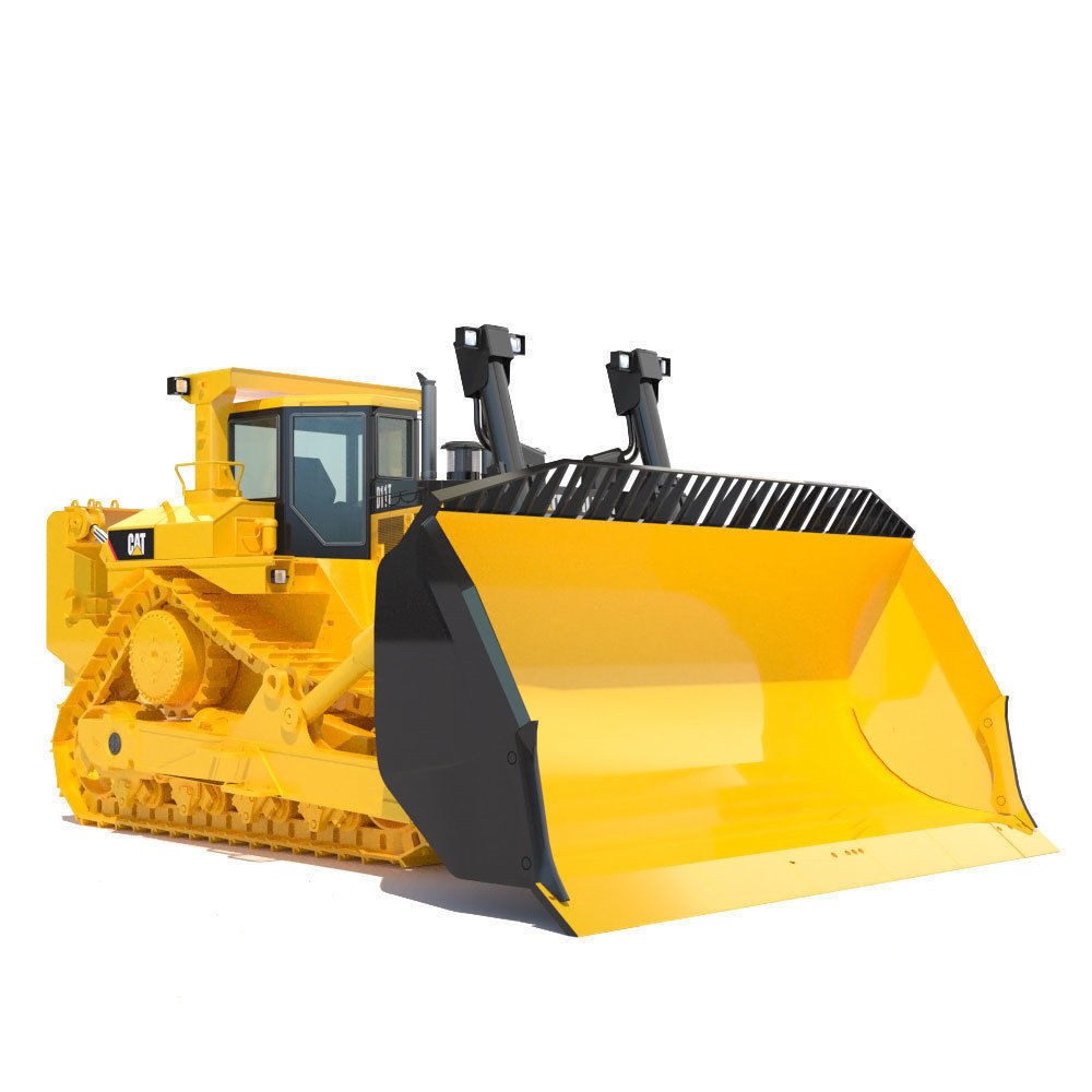Bulldozer Cat D11 3D Model – High-Detail Industrial Vehicle, PBR - View 3