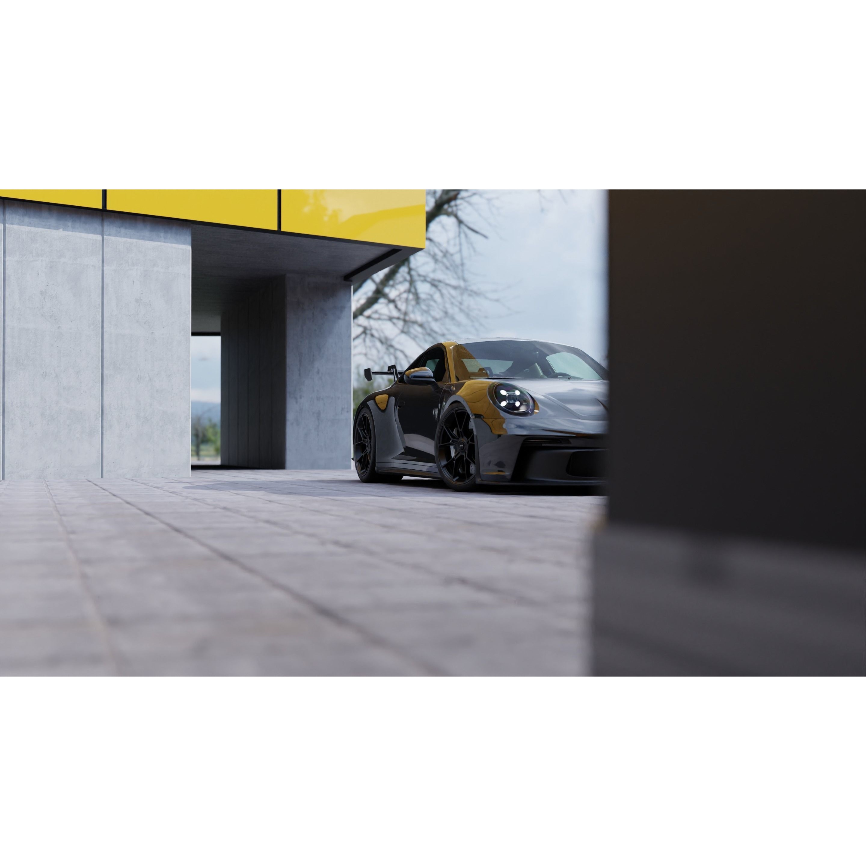 Automotive Render Scene - Game-Ready 3D Model - View 10