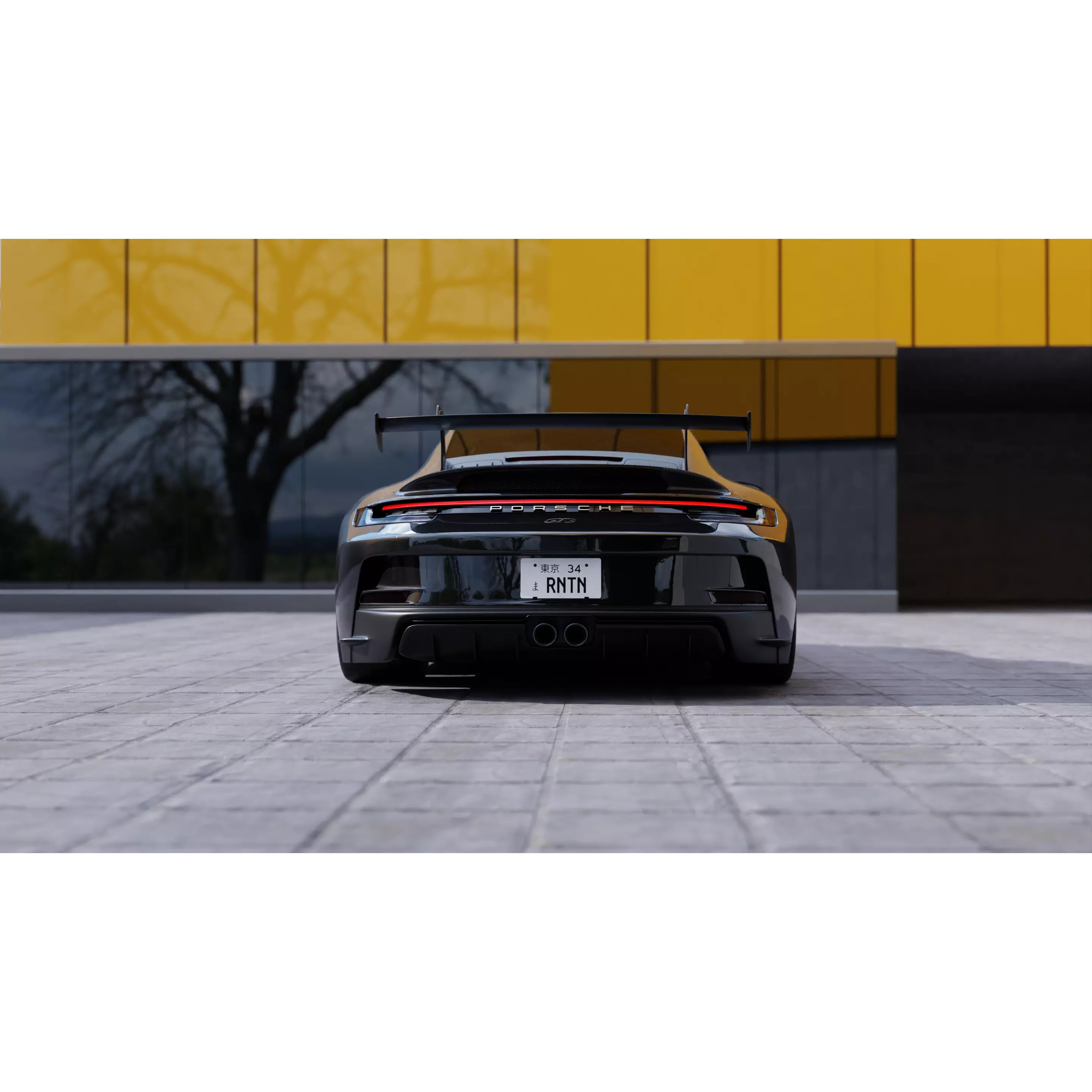 Automotive Render Scene - Game-Ready 3D Model - View 2