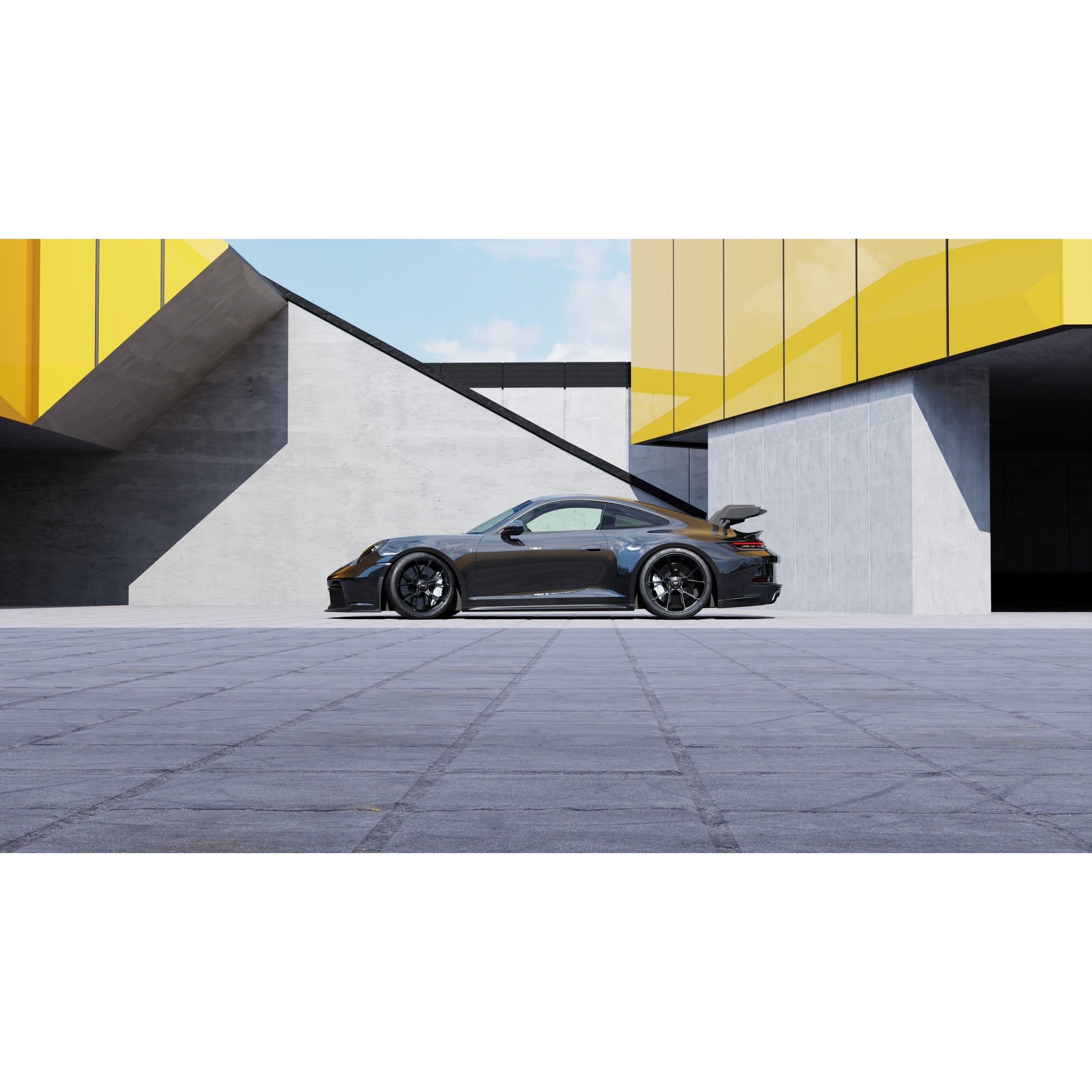 Automotive Render Scene - Game-Ready 3D Model - View 4