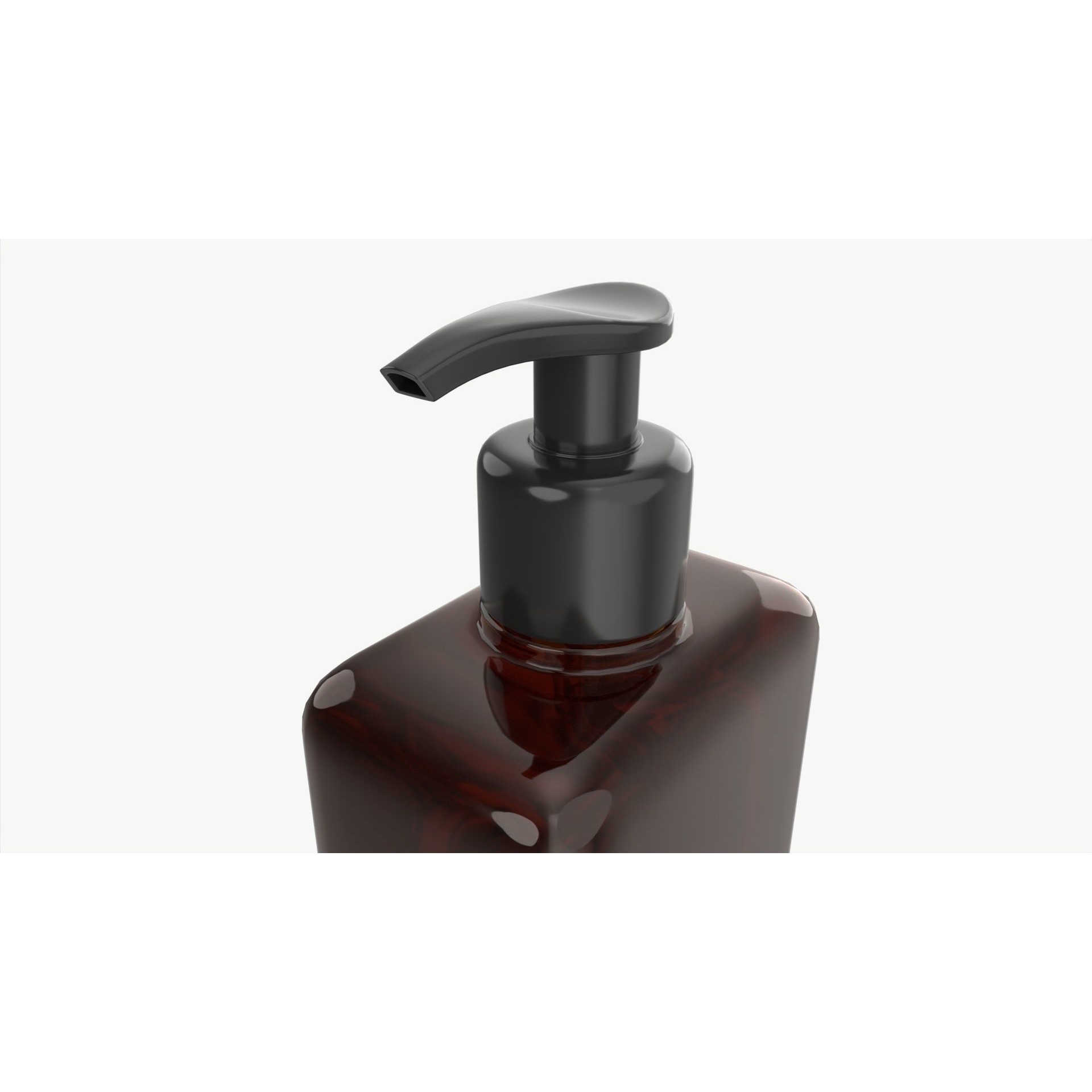 Pump Dispenser Bottle Mockup - PBR Game-Ready 3D Model - View 5