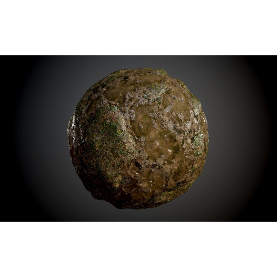 Ground Textures 3D Model – Seamless PBR Dirt, Mud, Sand, Rock - View 16