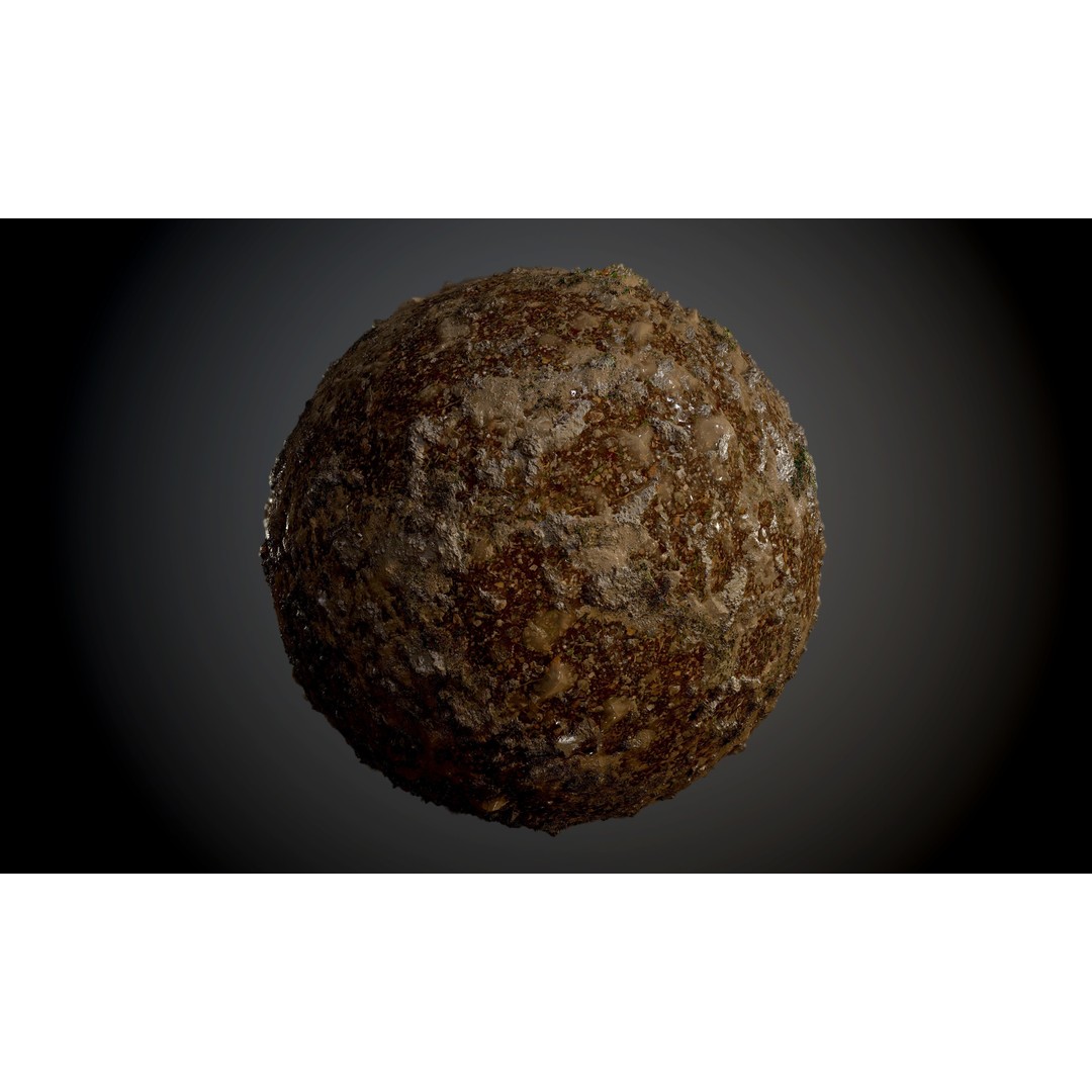 Ground Textures 3D Model – Seamless PBR Dirt, Mud, Sand, Rock - View 19