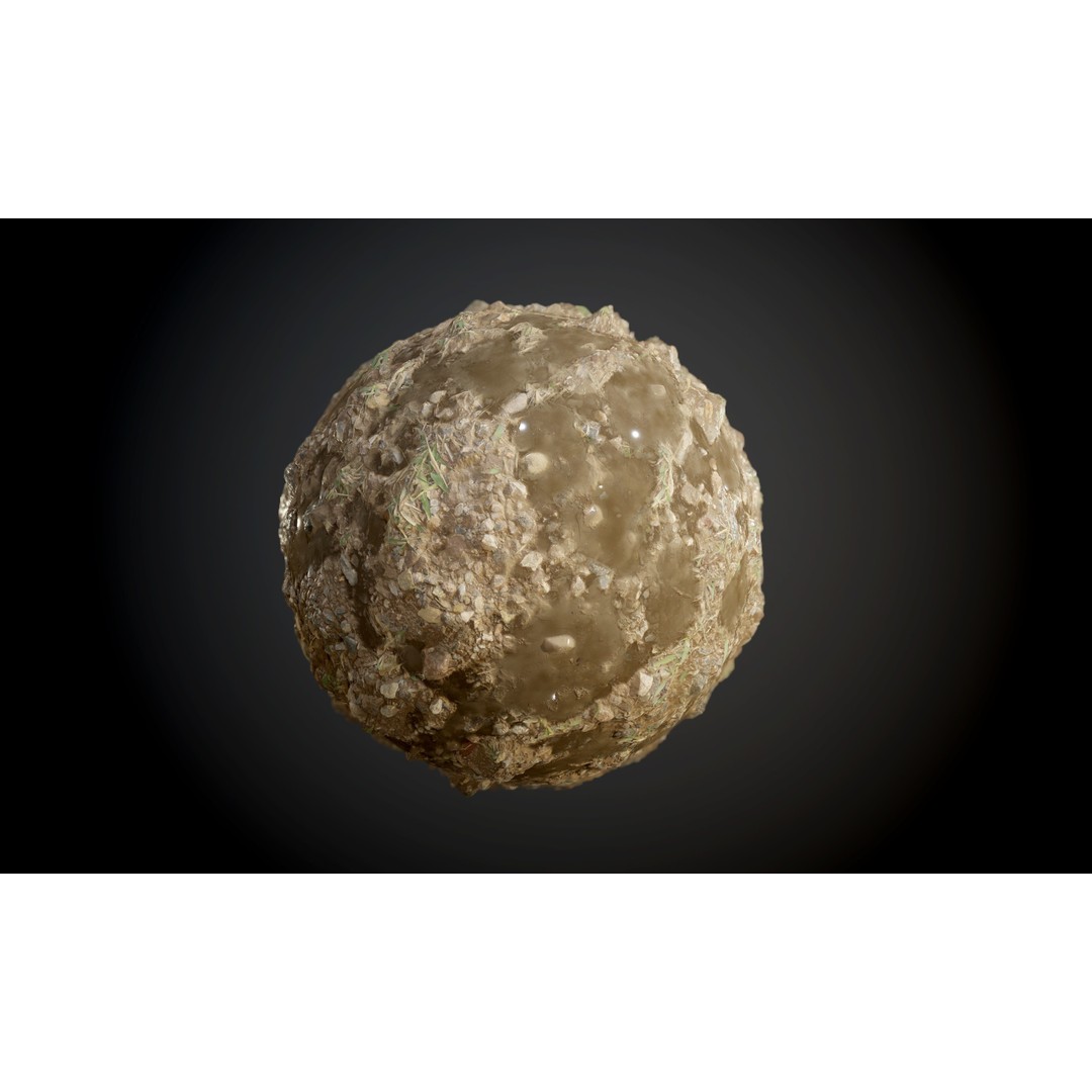 Ground Textures 3D Model – Seamless PBR Dirt, Mud, Sand, Rock - View 20