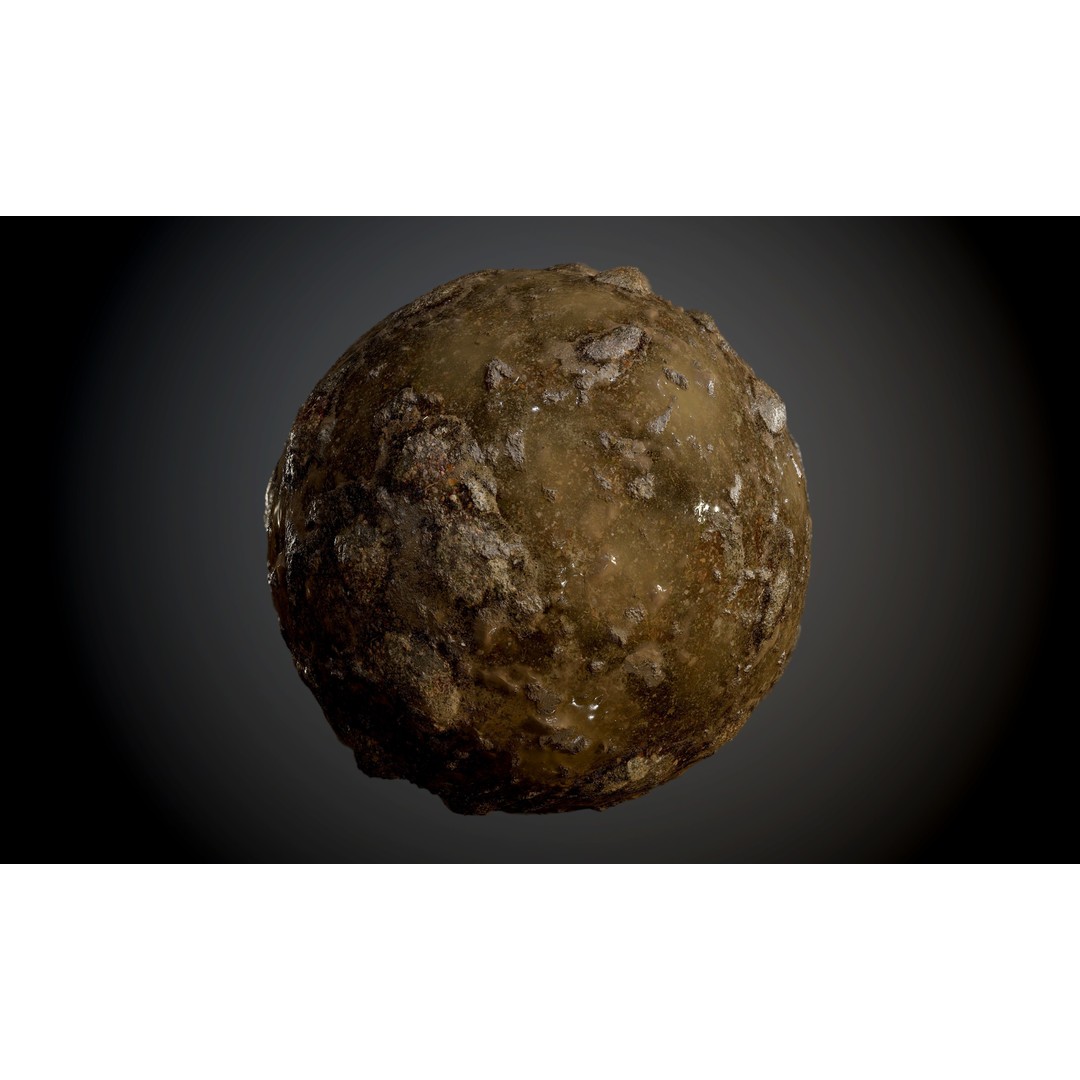 Ground Textures 3D Model – Seamless PBR Dirt, Mud, Sand, Rock - View 21