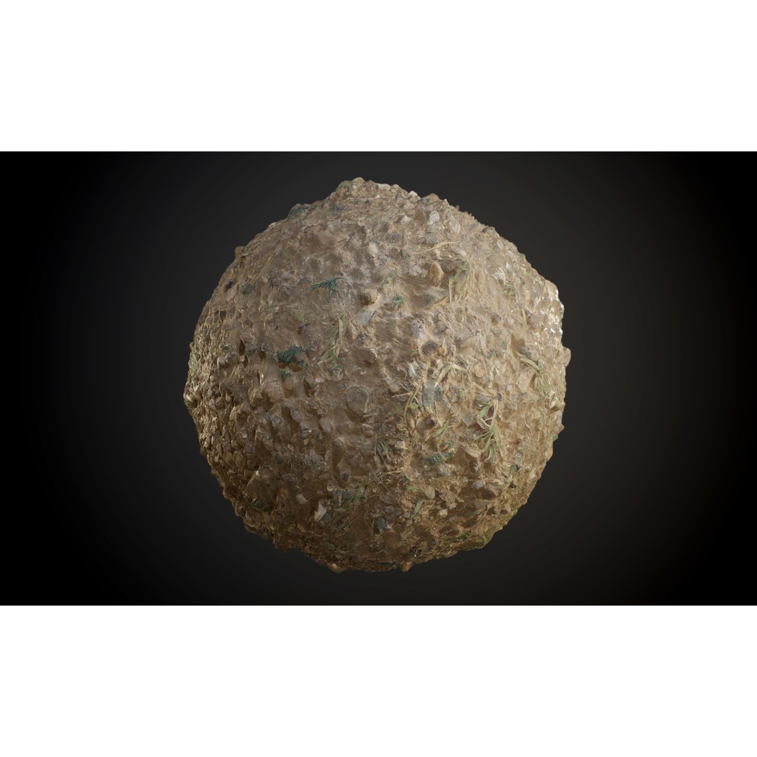 Ground Textures 3D Model – Seamless PBR Dirt, Mud, Sand, Rock - View 24