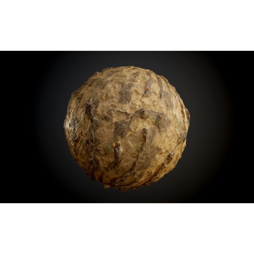 Ground Textures 3D Model – Seamless PBR Dirt, Mud, Sand, Rock - View 25