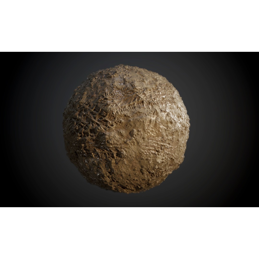 Ground Textures 3D Model – Seamless PBR Dirt, Mud, Sand, Rock - View 39