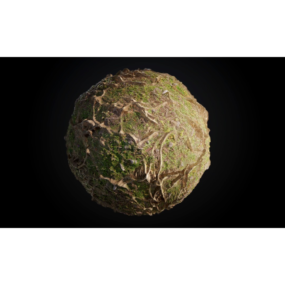 Ground Textures 3D Model – Seamless PBR Dirt, Mud, Sand, Rock - View 4