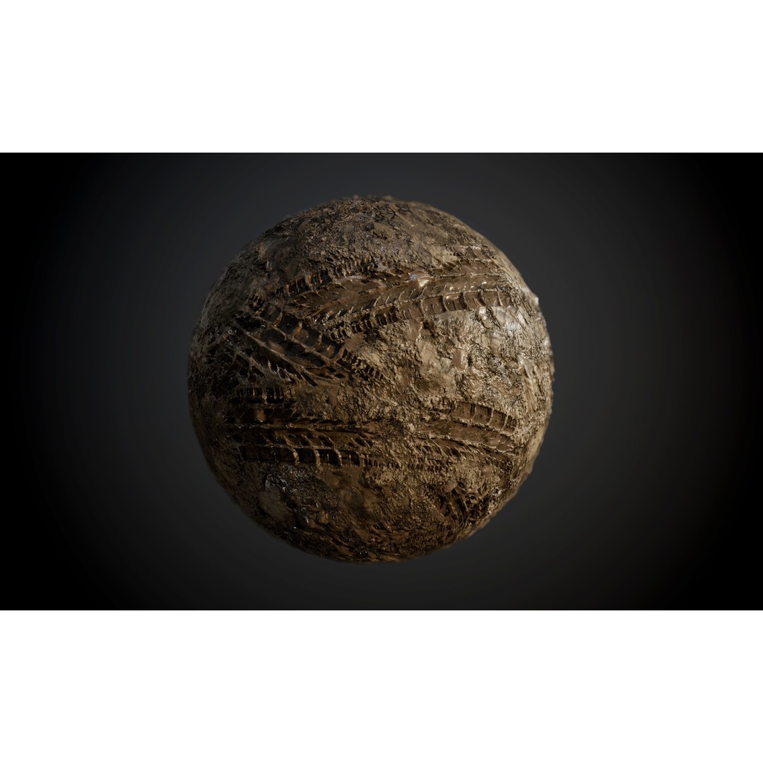 Ground Textures 3D Model – Seamless PBR Dirt, Mud, Sand, Rock - View 42