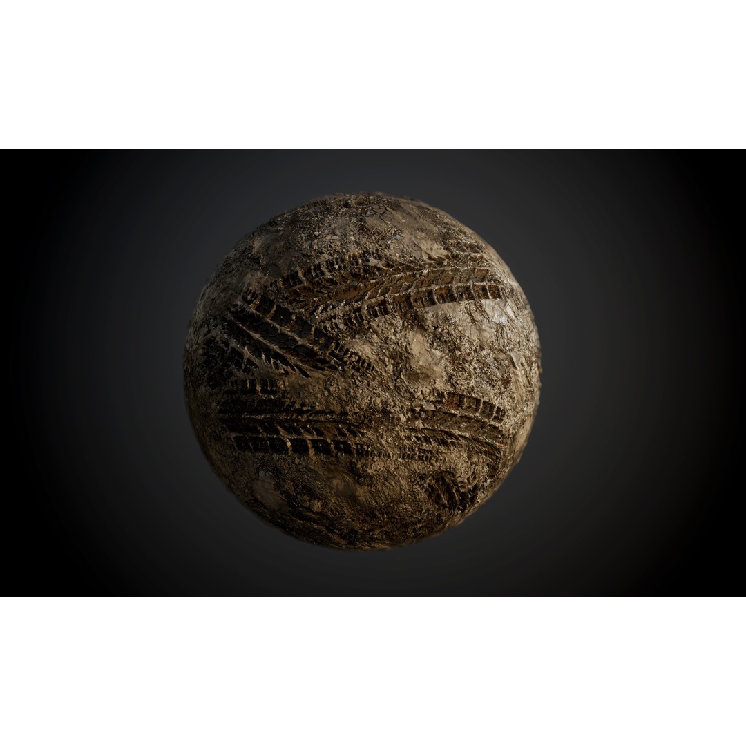 Ground Textures 3D Model – Seamless PBR Dirt, Mud, Sand, Rock - View 45