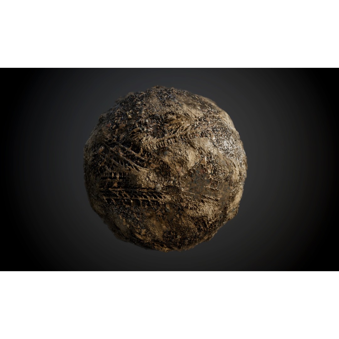 Ground Textures 3D Model – Seamless PBR Dirt, Mud, Sand, Rock - View 48