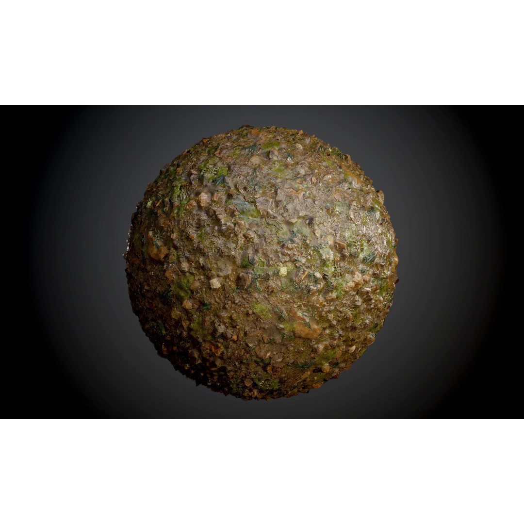 Ground Textures 3D Model – Seamless PBR Dirt, Mud, Sand, Rock - View 51