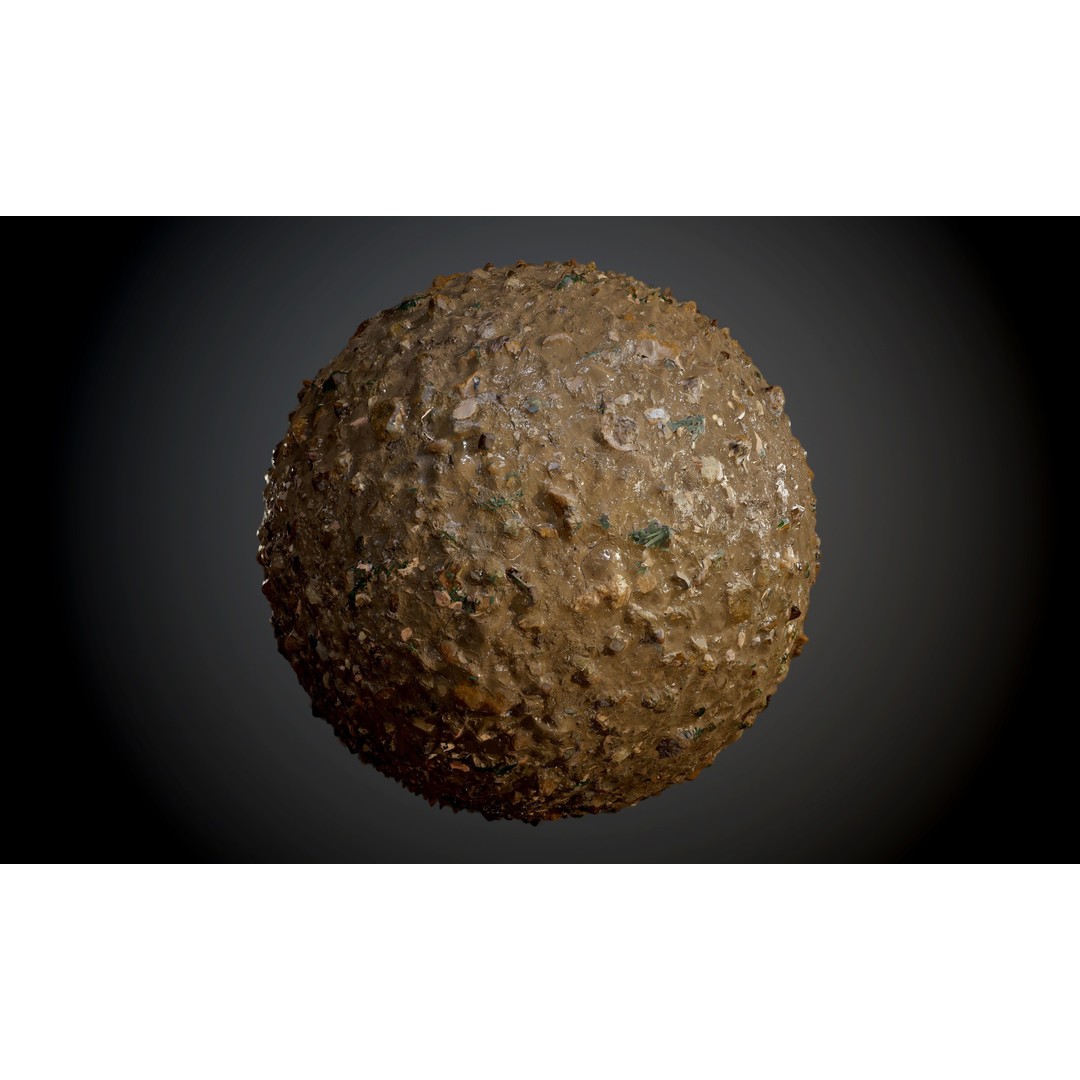 Ground Textures 3D Model – Seamless PBR Dirt, Mud, Sand, Rock - View 52