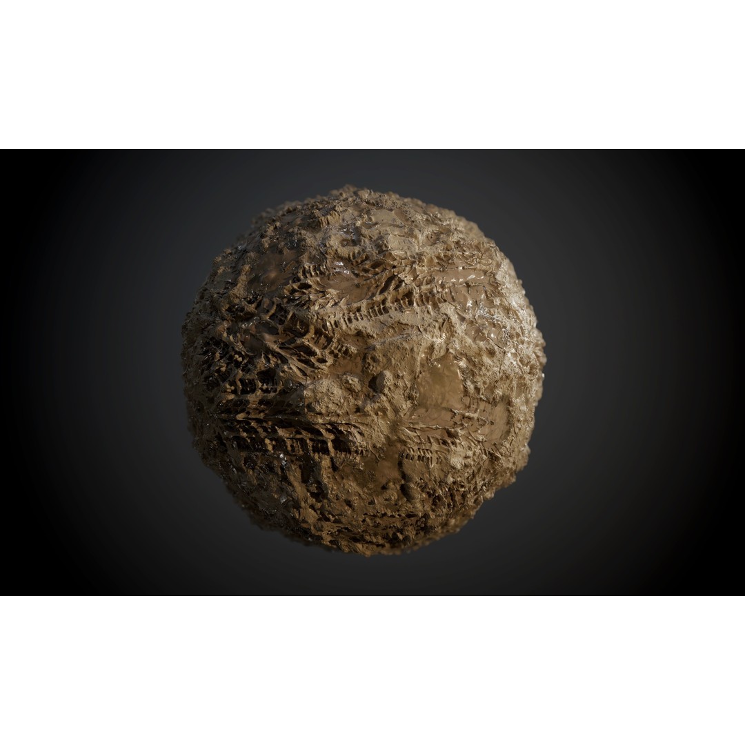 Ground Textures 3D Model – Seamless PBR Dirt, Mud, Sand, Rock - View 61