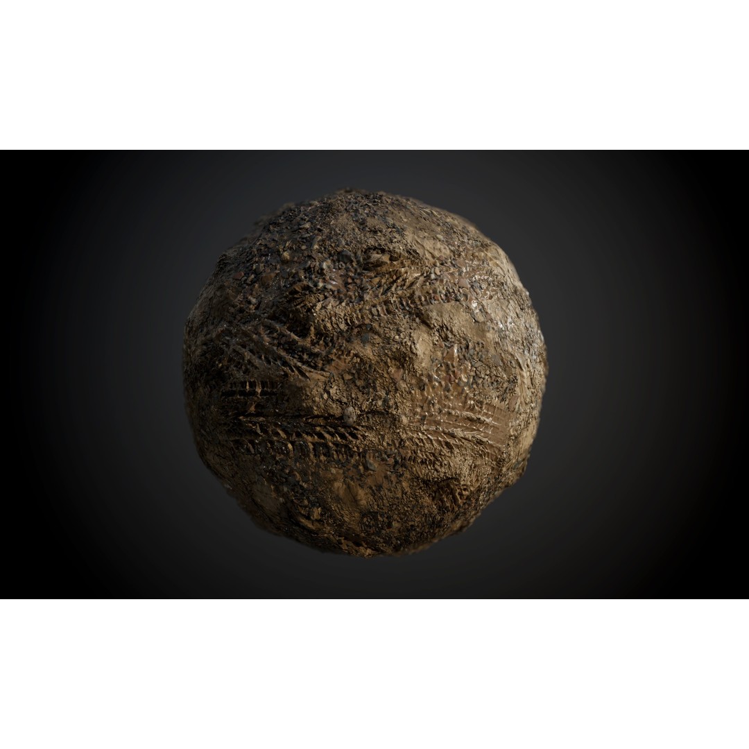 Ground Textures 3D Model – Seamless PBR Dirt, Mud, Sand, Rock - View 63