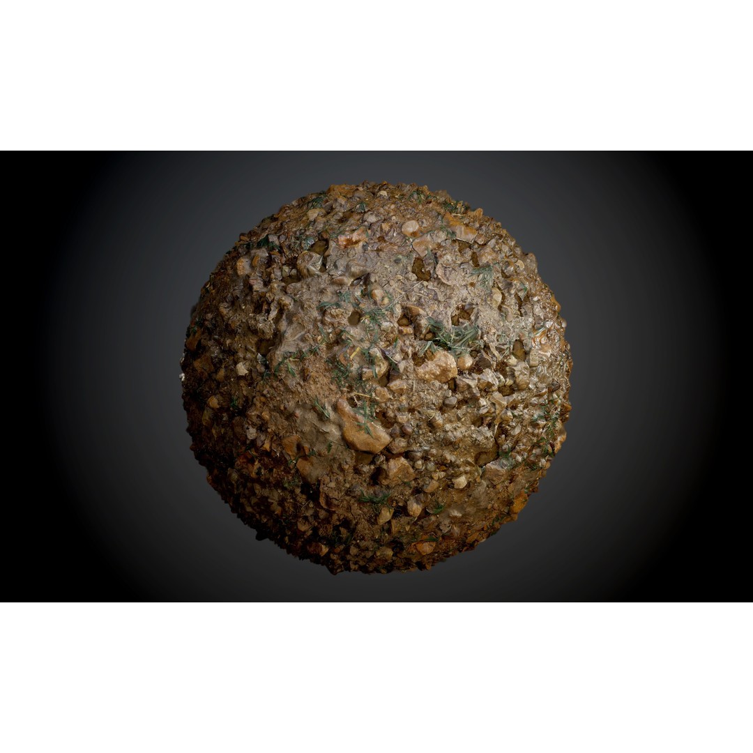 Ground Textures 3D Model – Seamless PBR Dirt, Mud, Sand, Rock - View 66