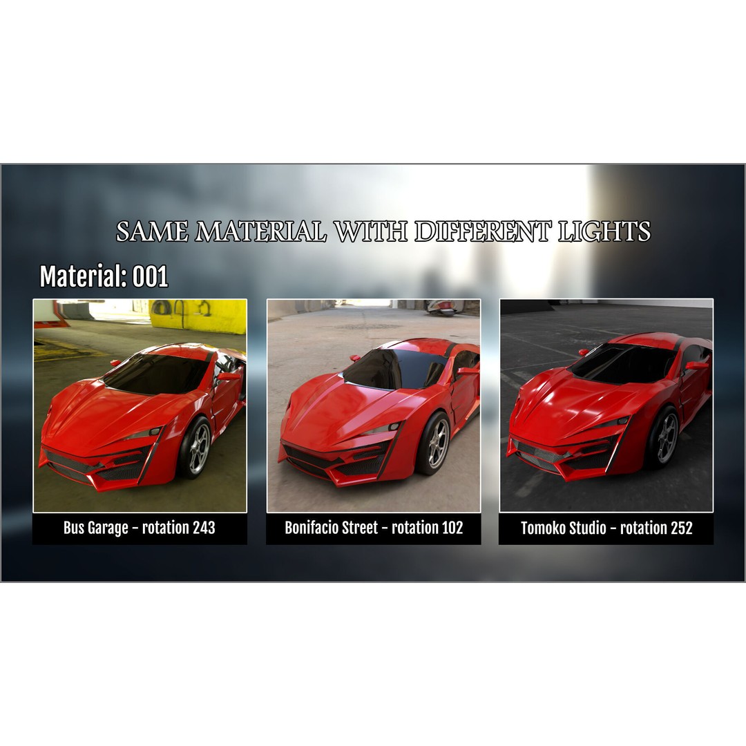 Car Paint 3D Model – Smart Materials Pack for Substance Painter - View 3