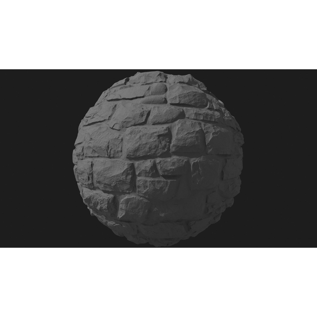 Italian Stone Wall Texture 3D Model – High Resolution PBR Albedo - View 5