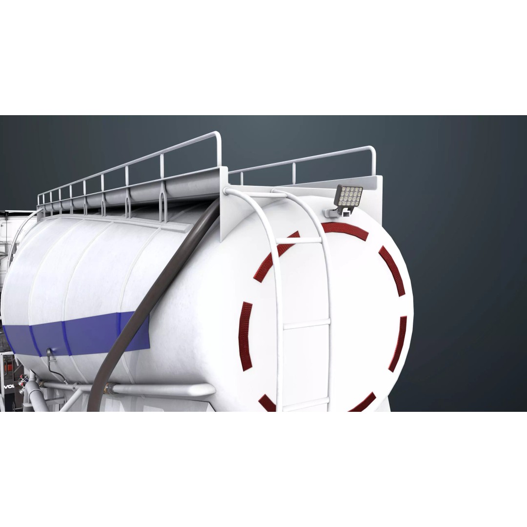 Cement Mixer Truck 3D Model – Low Poly Game-Ready Asset, PBR Textures - View 17