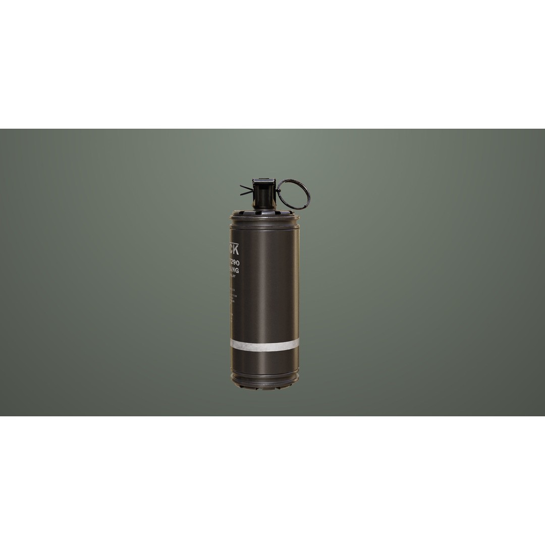 Smoke and Flash Grenades 3D Model – Low Poly PBR Game Asset, FBX - View 20