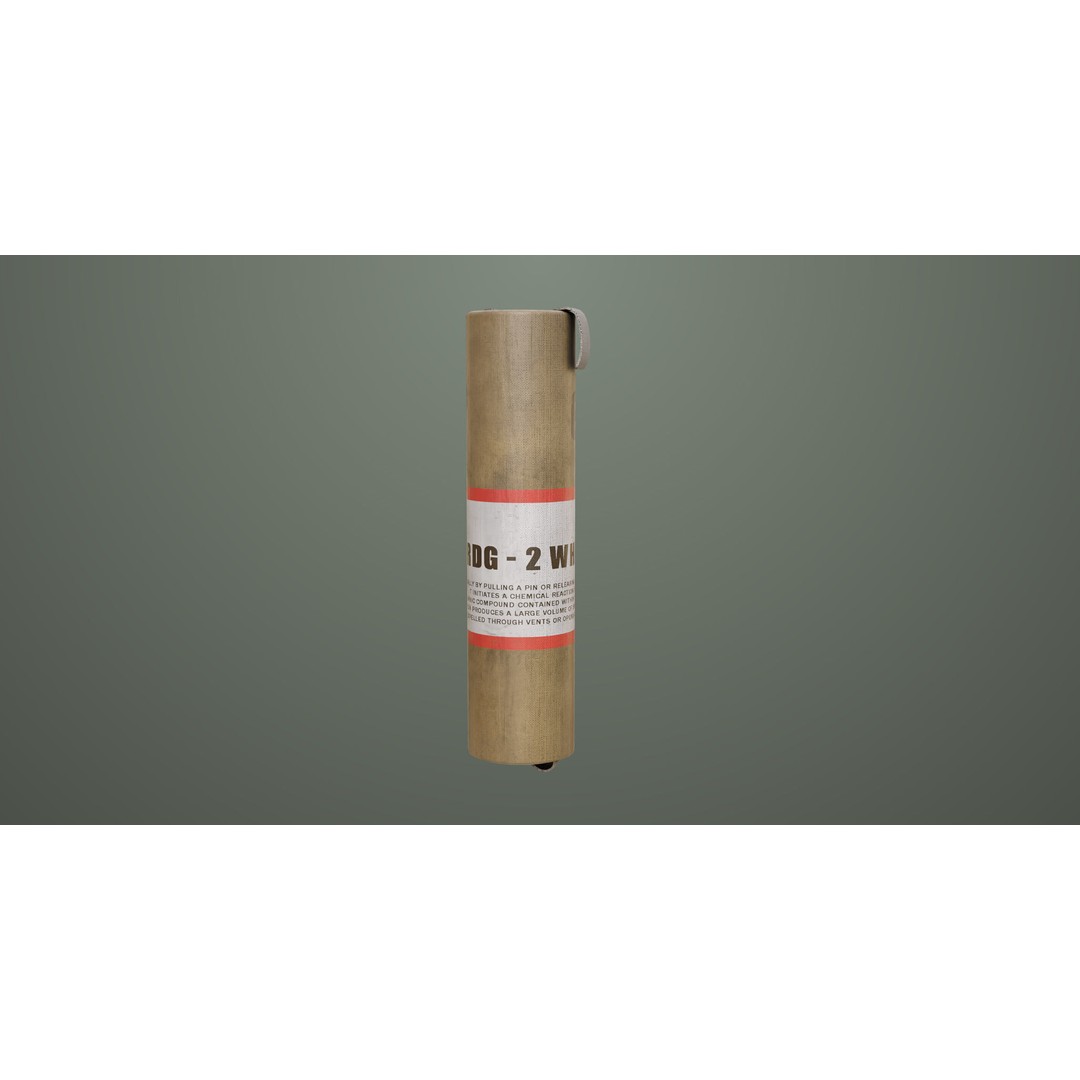 Smoke and Flash Grenades 3D Model – Low Poly PBR Game Asset, FBX - View 24