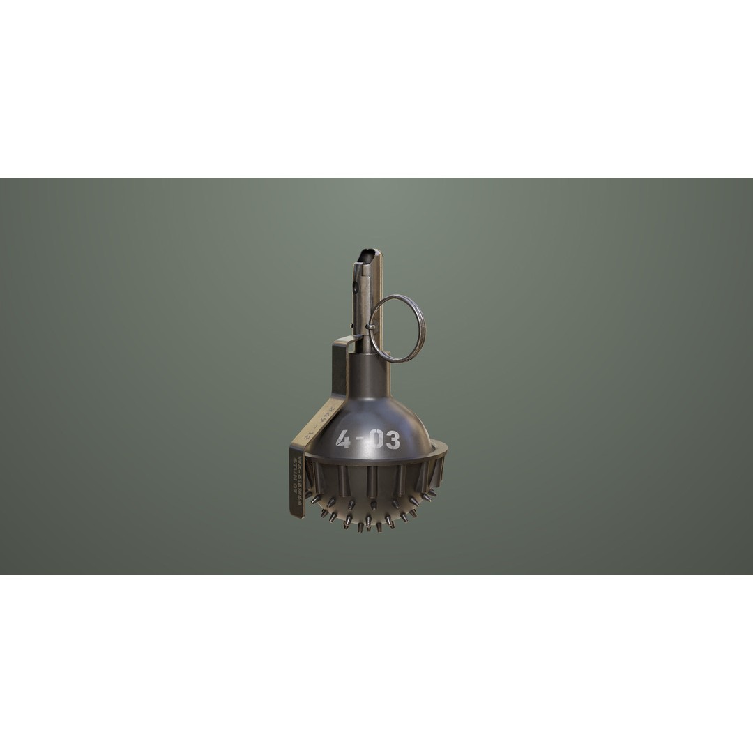 Smoke and Flash Grenades 3D Model – Low Poly PBR Game Asset, FBX - View 26