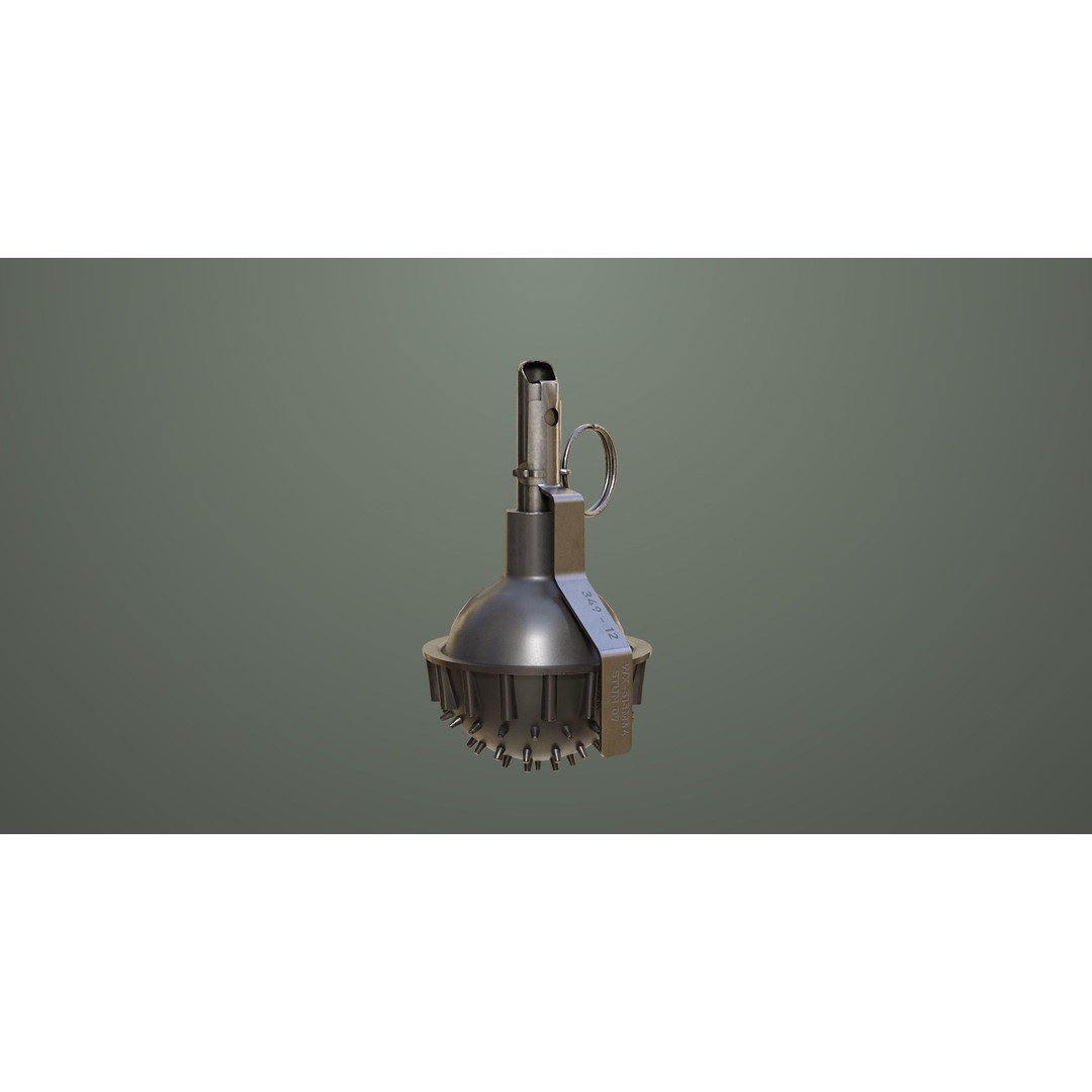 Smoke and Flash Grenades 3D Model – Low Poly PBR Game Asset, FBX - View 27