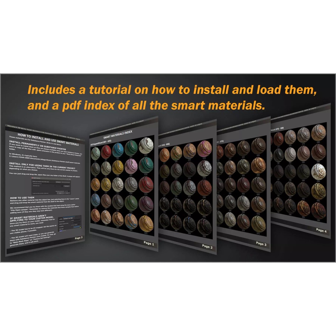 100 Chipped and Burned Wood Smart Materials 3D Model – Substance Painter Textures - View 15