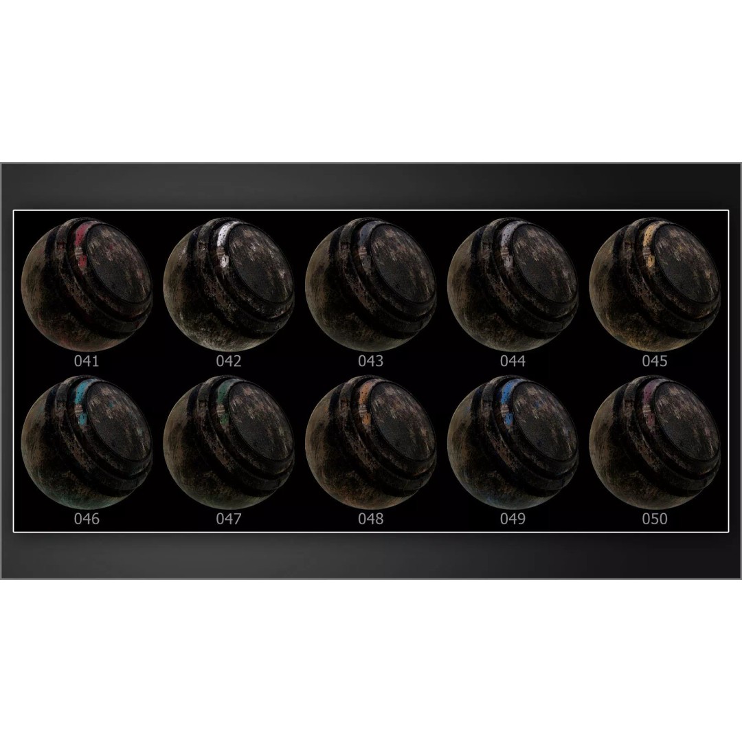 100 Chipped and Burned Wood Smart Materials 3D Model – Substance Painter Textures - View 9